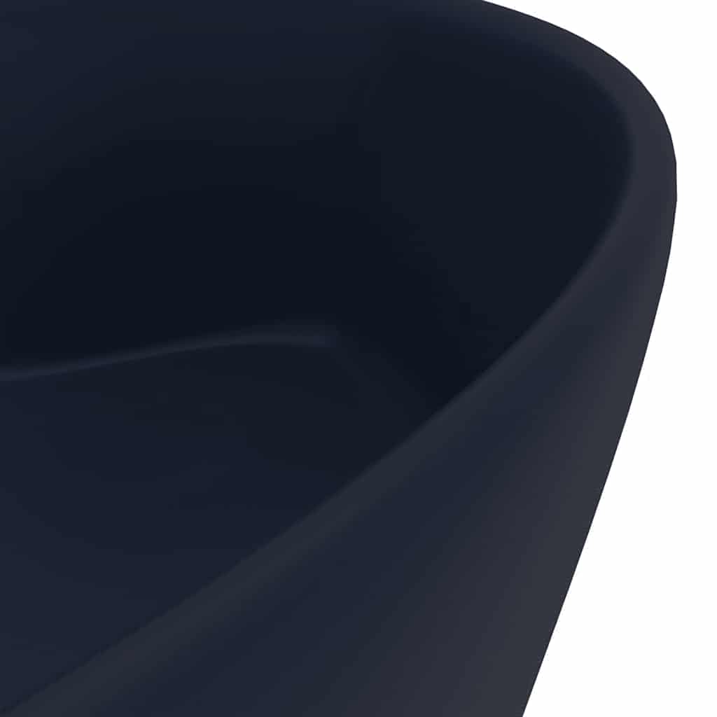 Luxus-Waschbecken mit Überlauf Matt-Weiß 36x13 cm Keramik