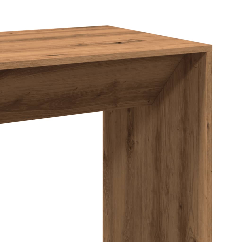 Bartisch Schwarz Eichen-Optik 102 x 50 x 103,5 cm Holzwerkstoff
