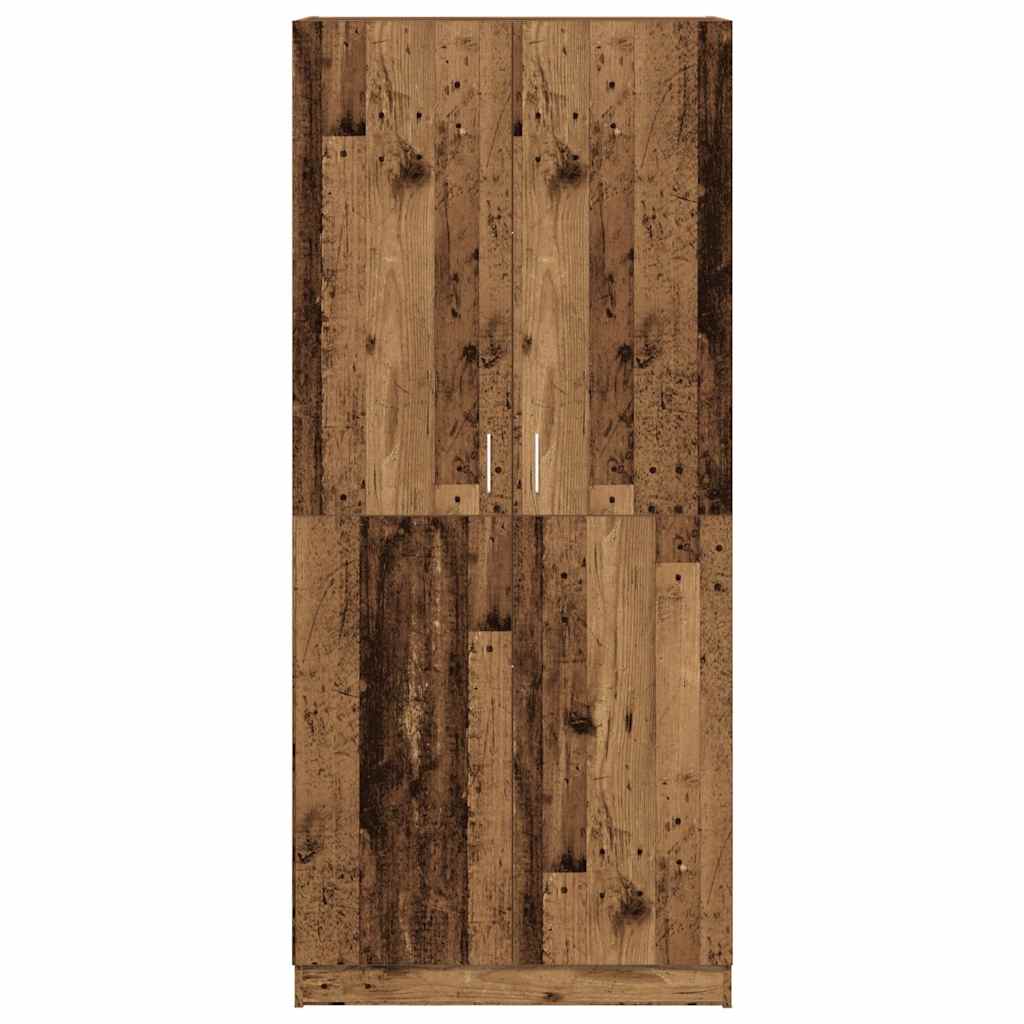 Kleiderschrank Weiß 90x52x200 cm Holzwerkstoff