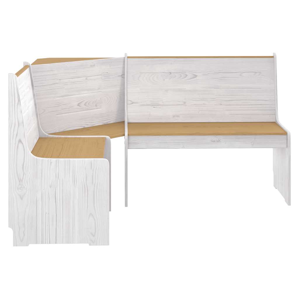 Eckbank REINE 151 cm Honigbraun Massivholz Kiefer