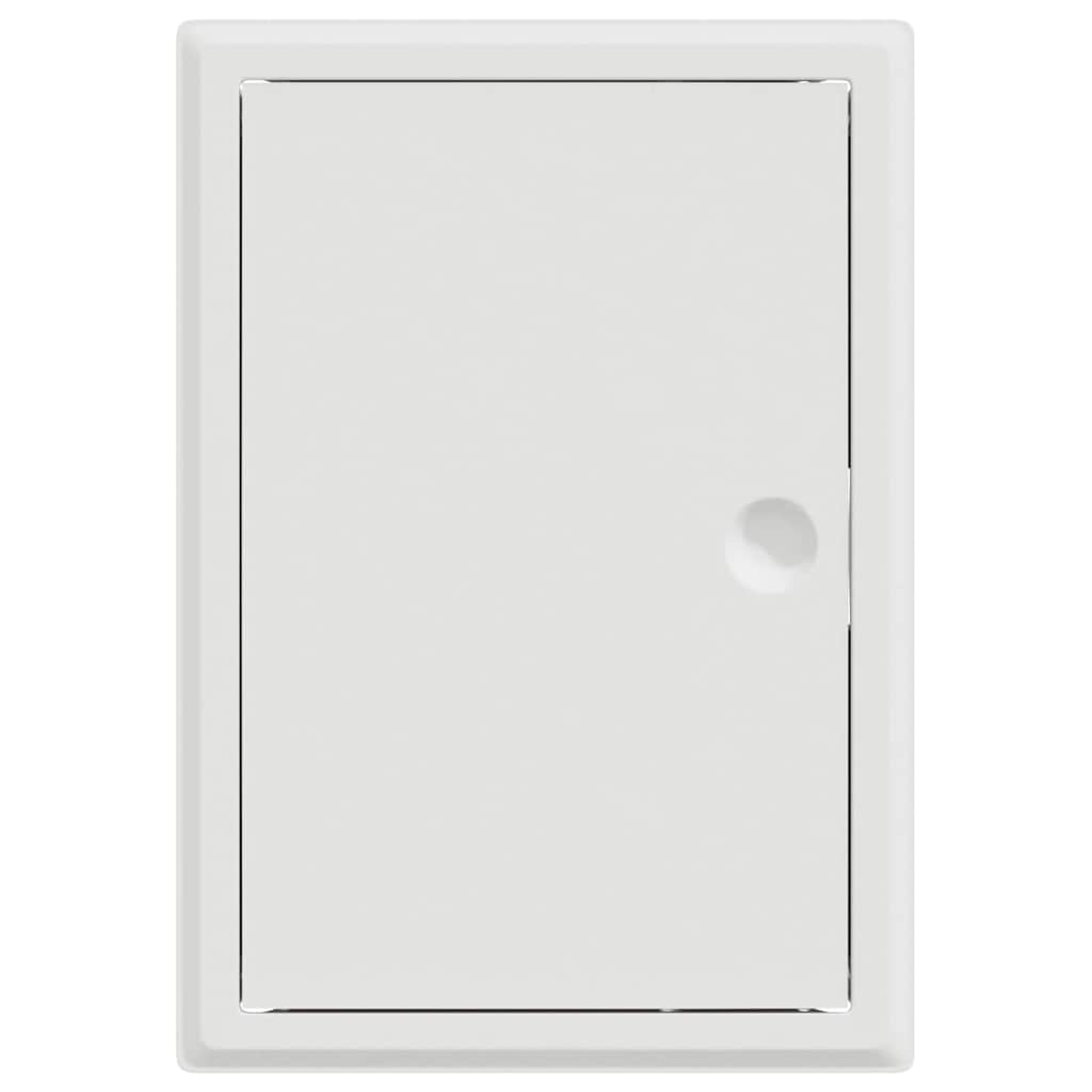 Zugangsklappe 2 pcs Weiß 23 x 23 x 3 cm Stahl