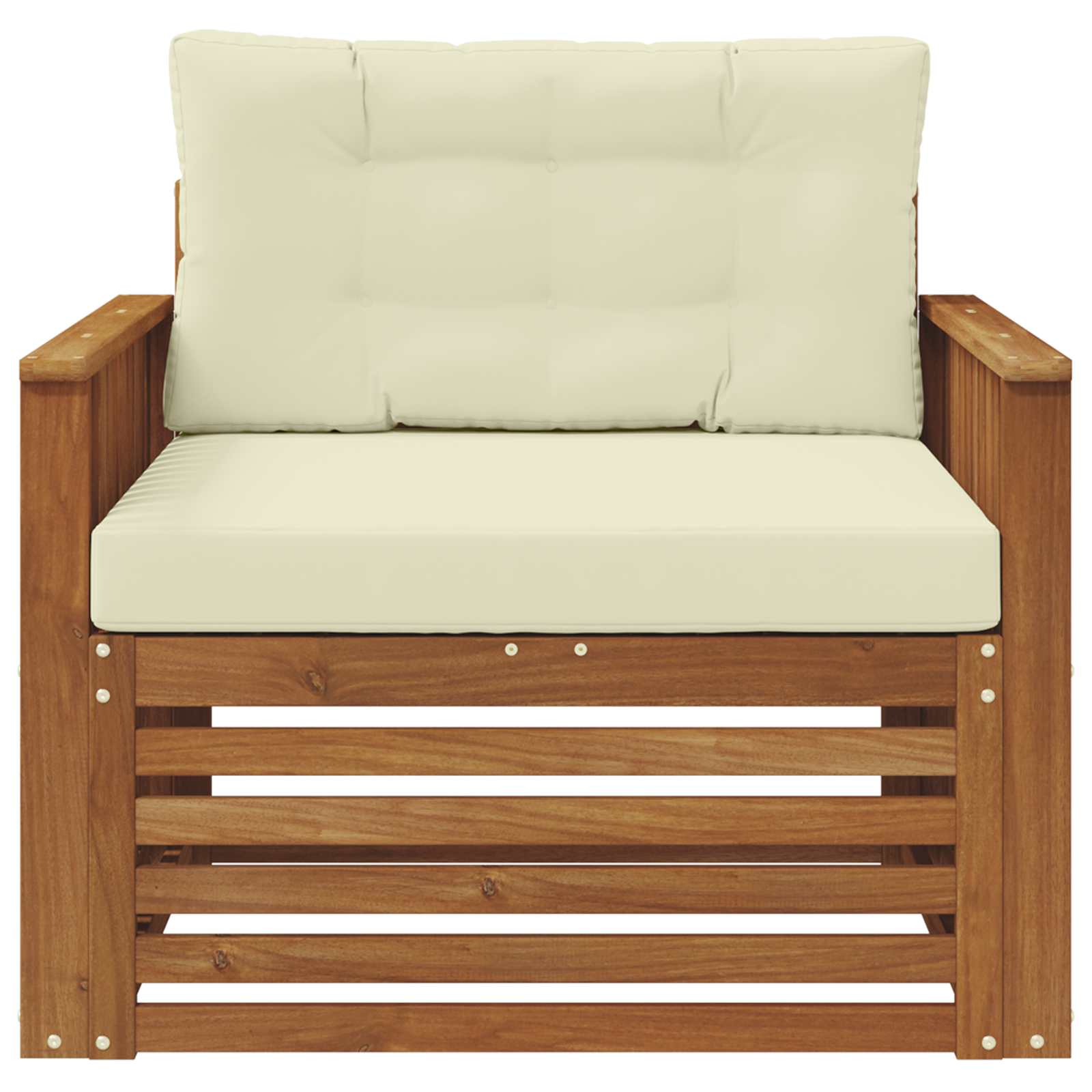 2 Stück Outdoor-Sofa Natur