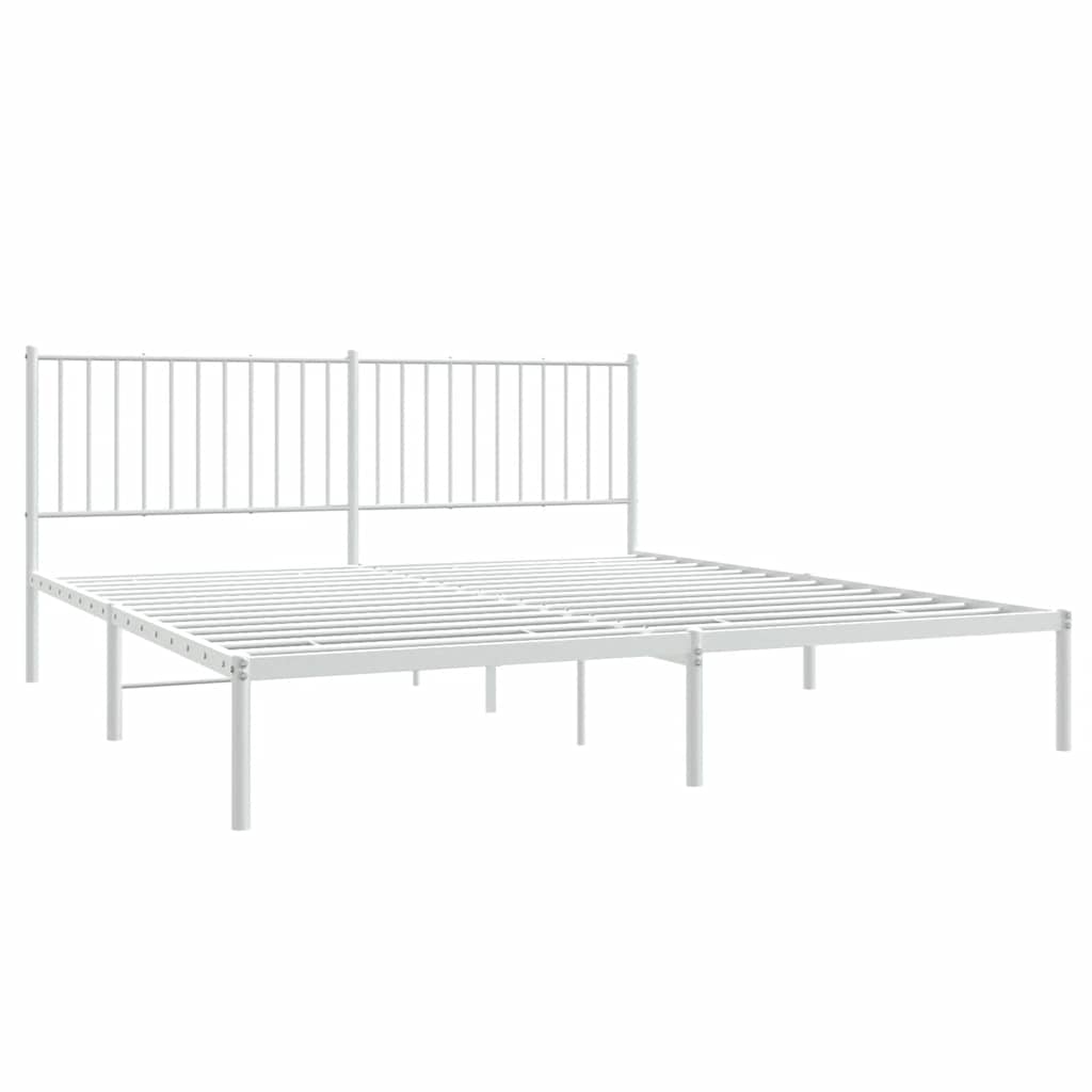 Bettgestell Metall Schwarz 75x190 cm
