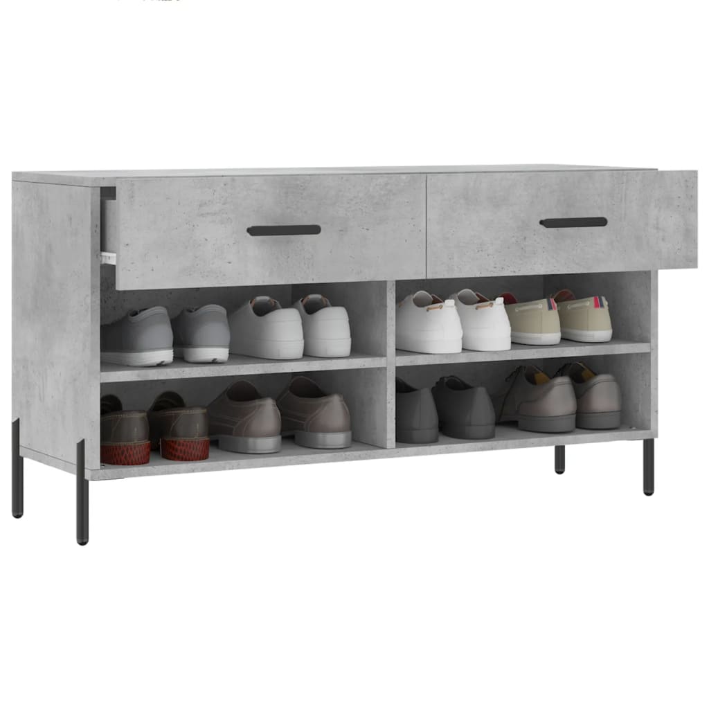 Schuhbank Weiß 102x35x55 cm Holzwerkstoff