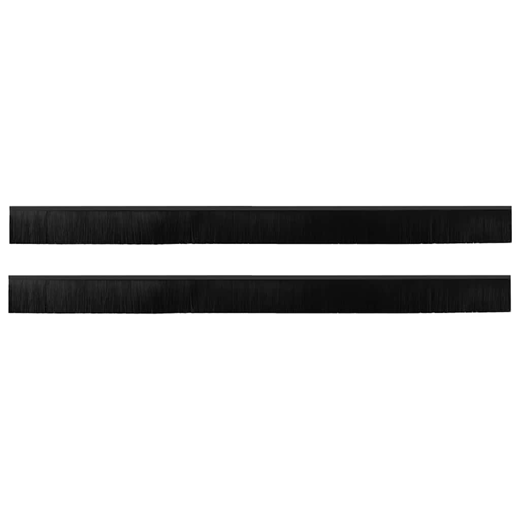 Aufsteck Türbürstendichtungen 2 pcs Braun 100 cm