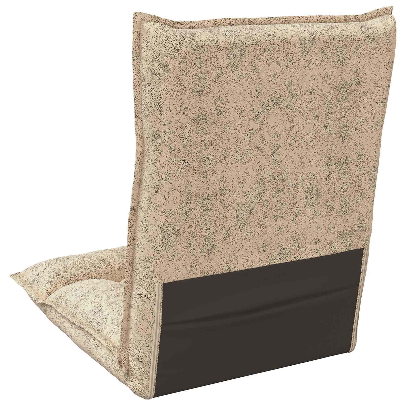 Verstellbarer Fußsessel Braun Stoff