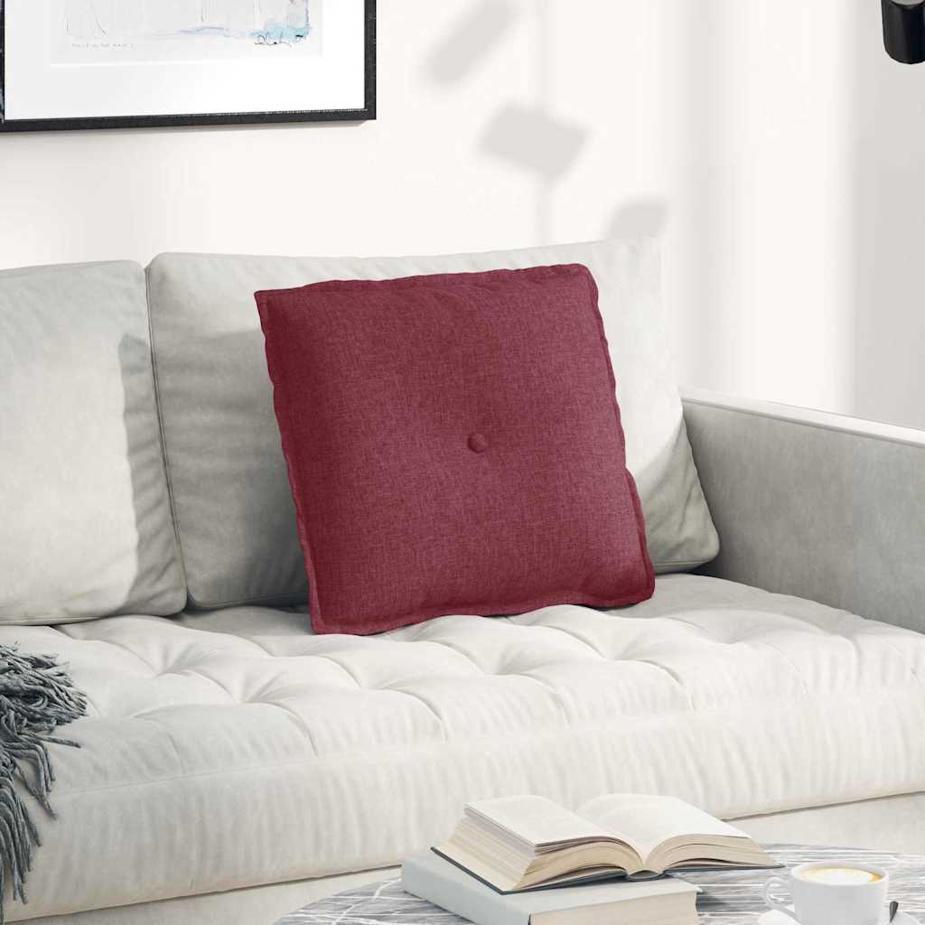 Rückenkissen Hellgrau 50 x 19 x 45 cm Stoff