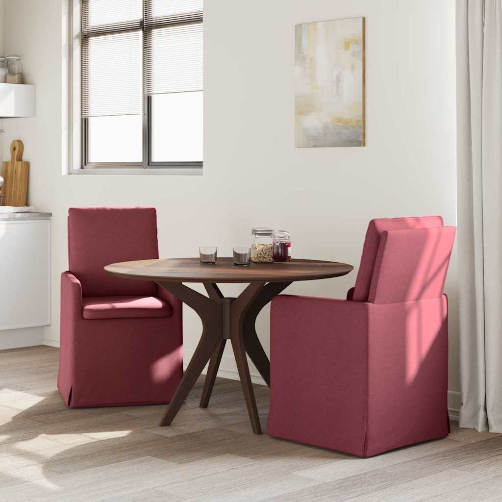 Esszimmerstühle 2 pcs Hellgrau 57 x 67 x 98 cm Stoff