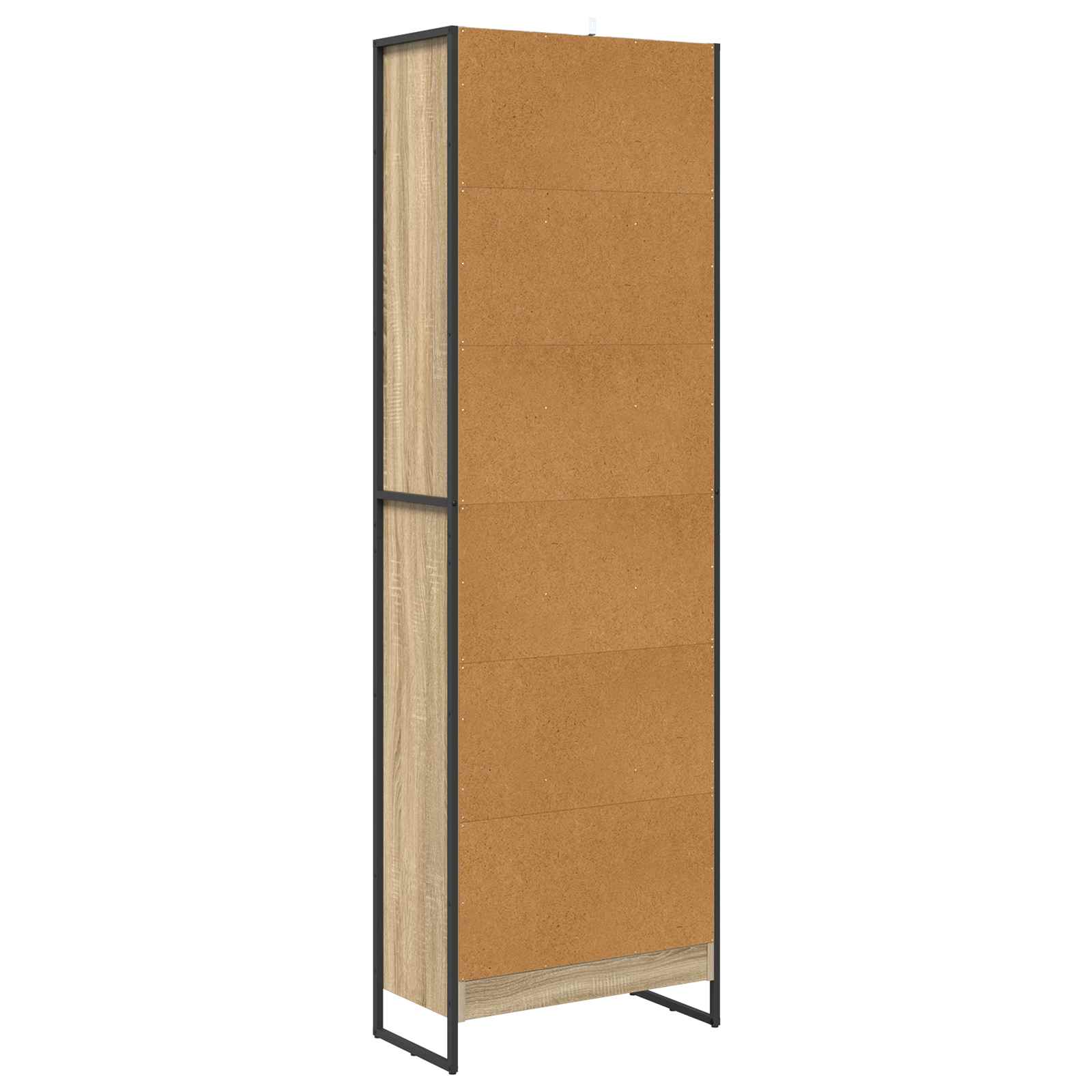 Bücherregal 2 pcs Schwarz Eichen-Optik 60 x 30 x 189,5 cm