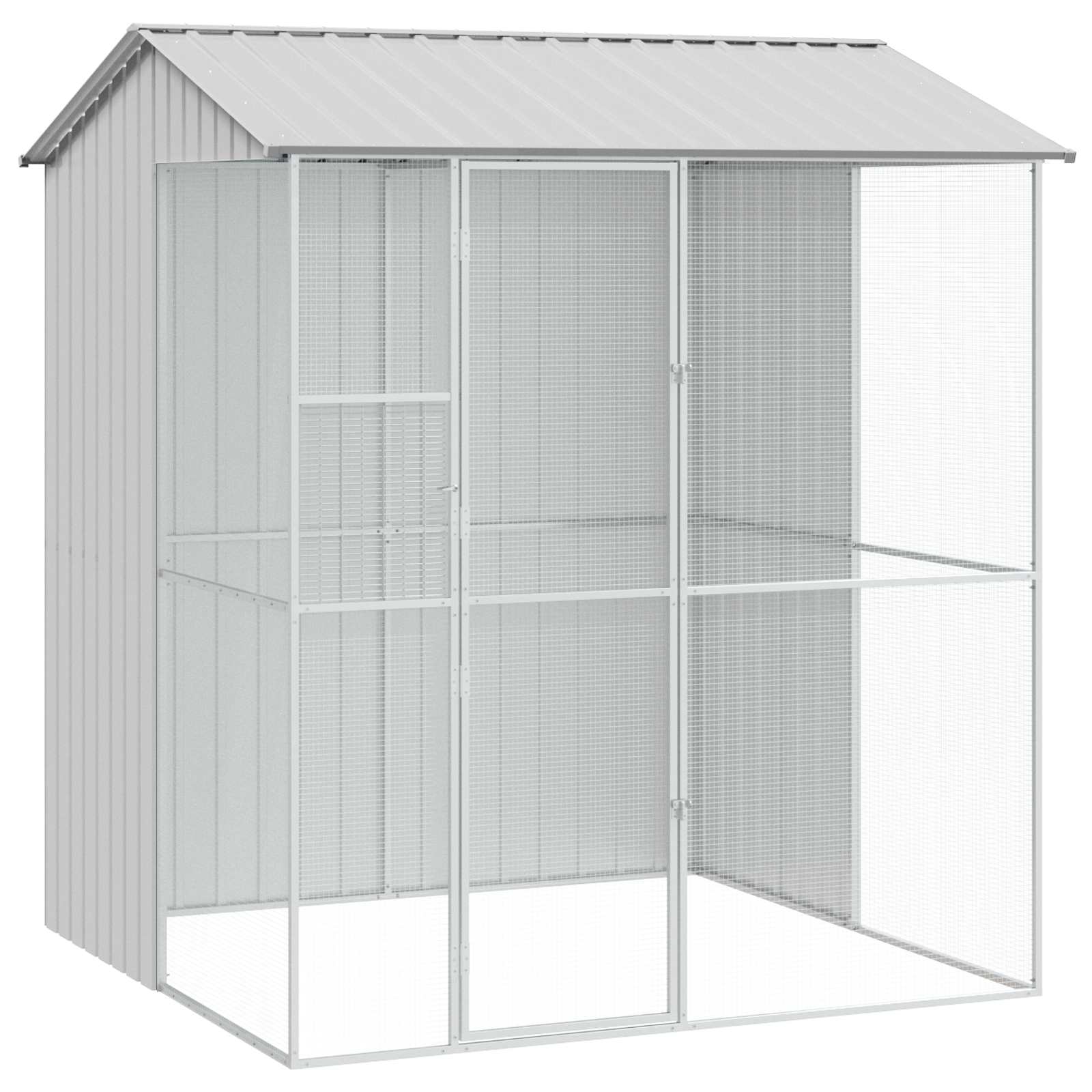 Vogelkäfig Anthrazit 215 x 110 x 247 cm Verzinkter Stahl