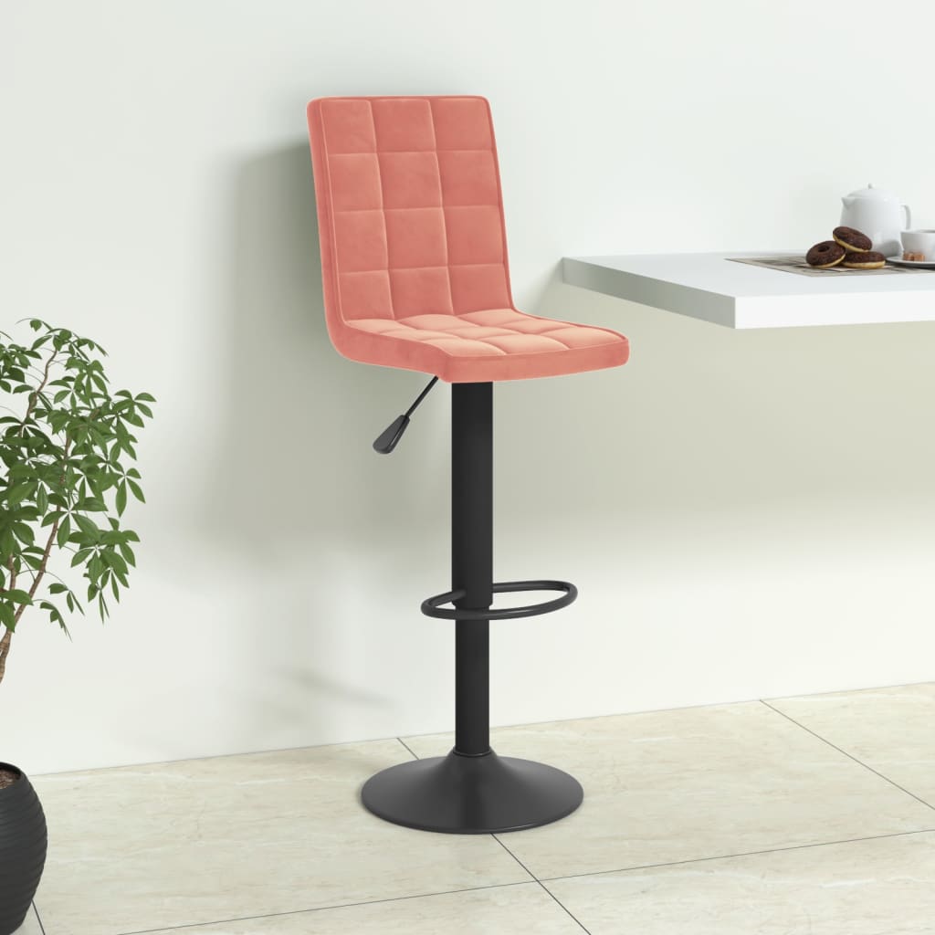 Barhocker Rosa Samt