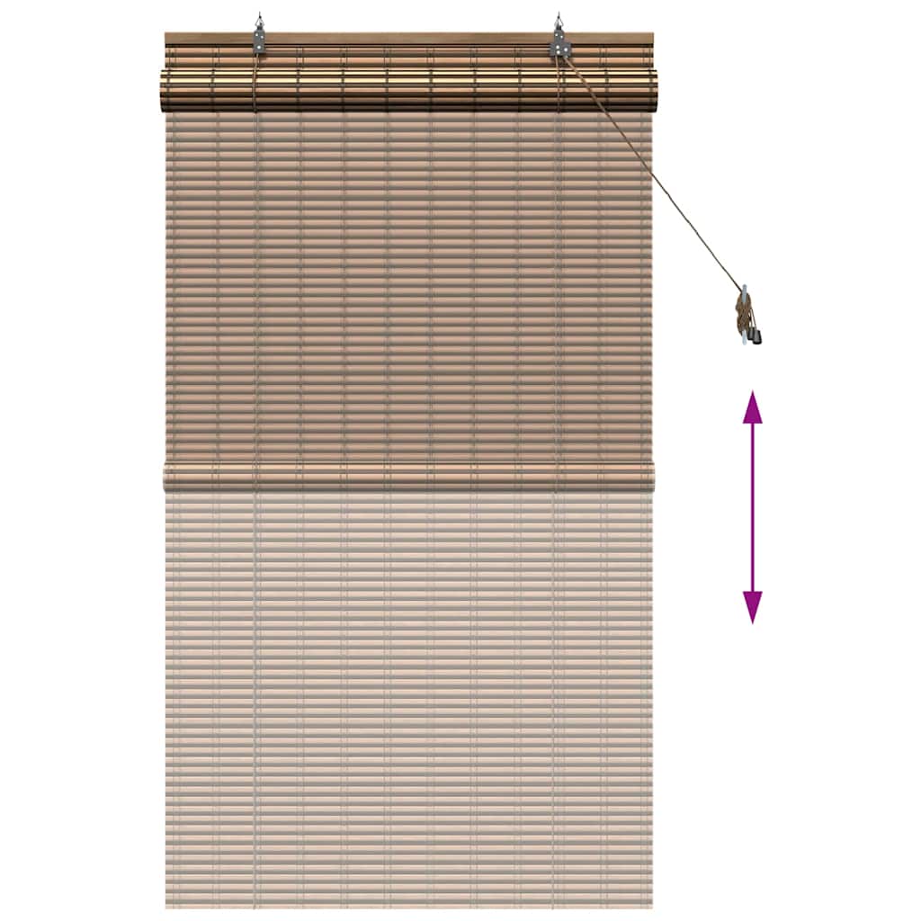 Rollo Braun 60 x 160 cm Bambus