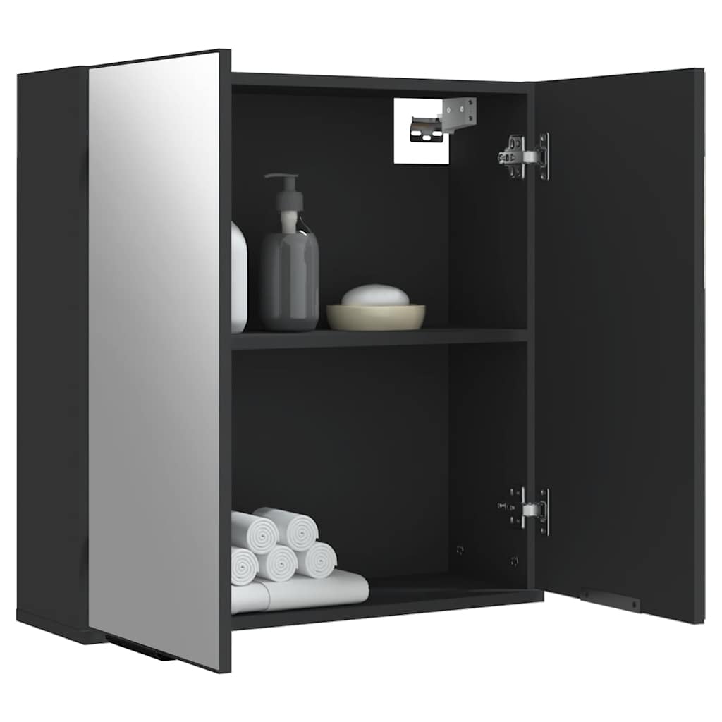 Bad-Spiegelschrank Weiß 64x20x67 cm