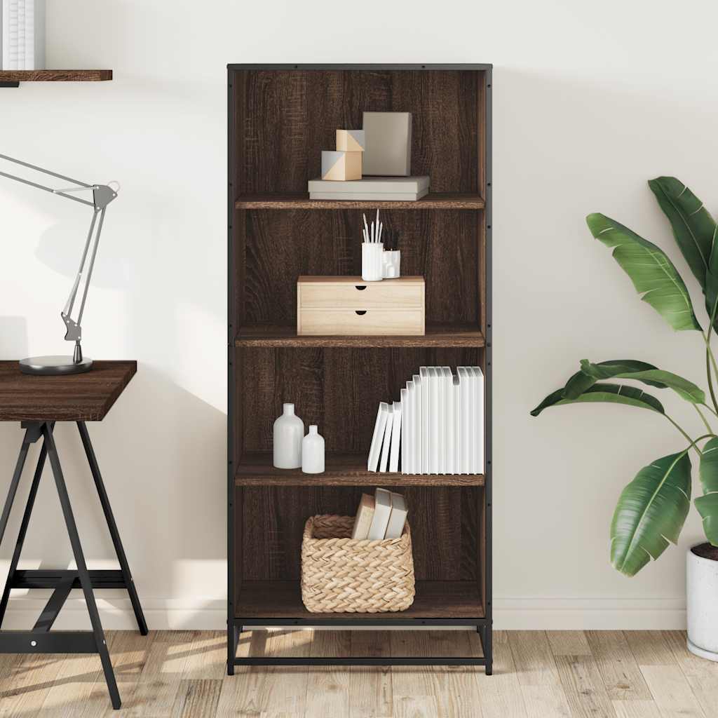 Bücherregal Schwarz 60x35x139 cm Holzwerkstoff