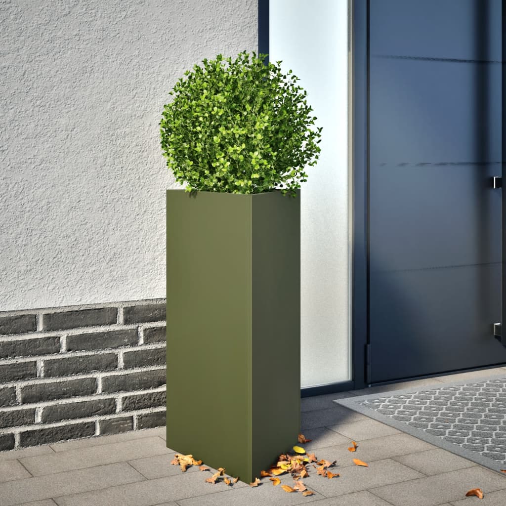 Pflanzkübel 30x26x75 cm Cortenstahl