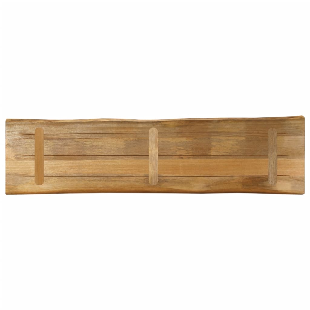 Tischplatte 40x40x2,5 cm Rechteckig Massivholz Akazie Baumkante