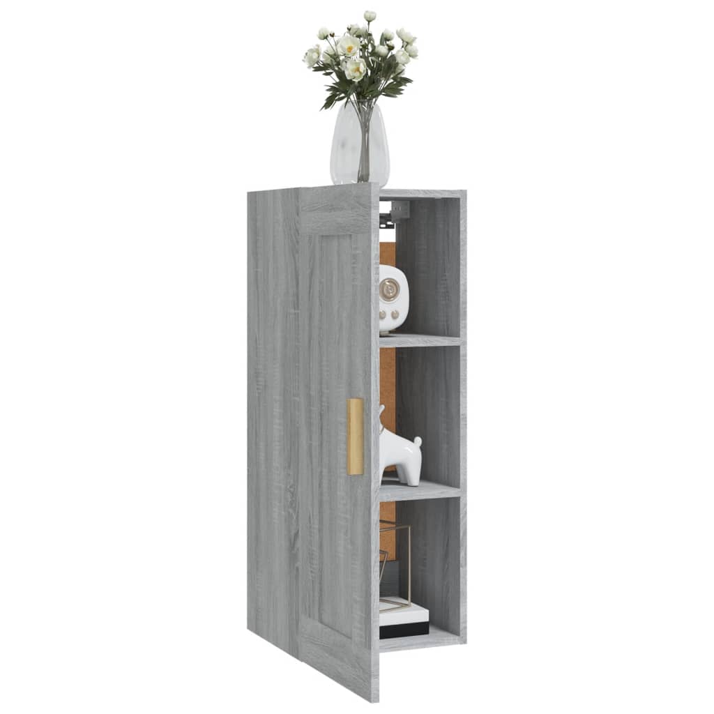 Wandschrank Weiß 35x34x90 cm Holzwerkstoff