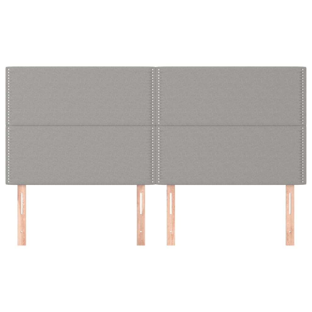 Kopfteil Dunkelgrau 80 x 5 x 118/128 cm Stoff