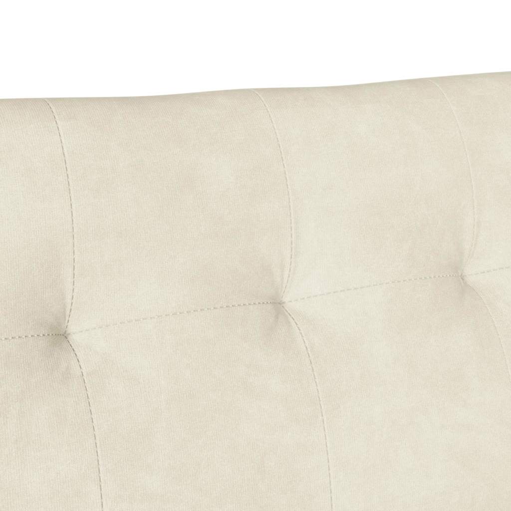 Chesterfield Bank Hellgrau 112 x 65,5 x 75 cm Samt