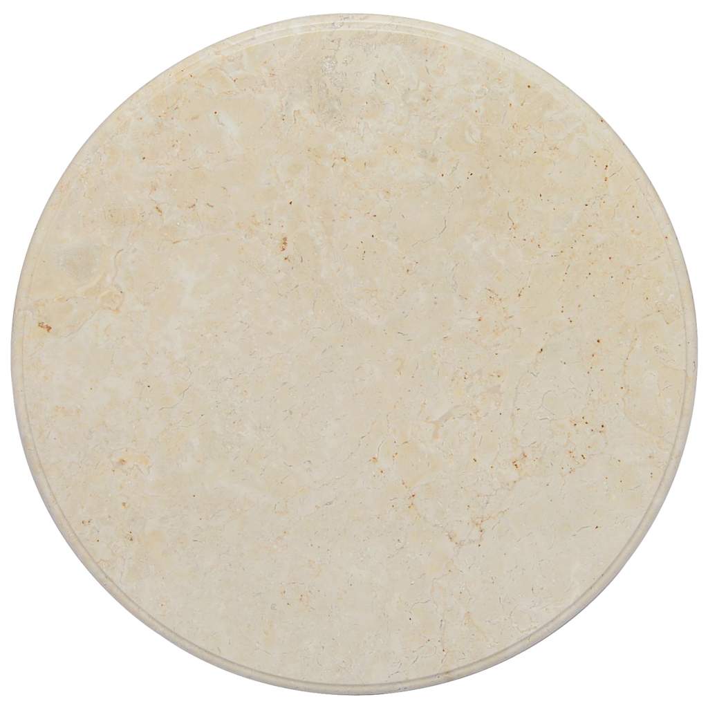 Tischplatte Creme Ø40x2,5 cm Marmor