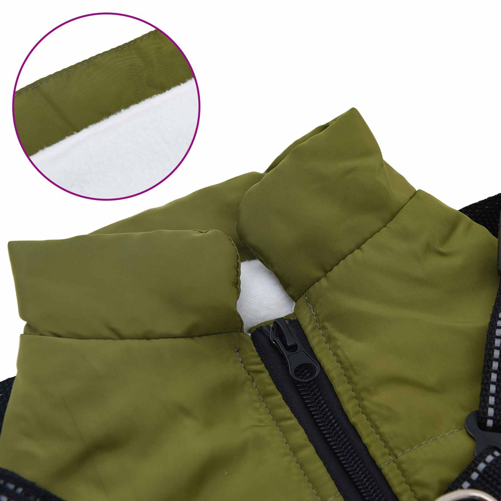 Hundemantel Rot L24 Fleece und Polyester