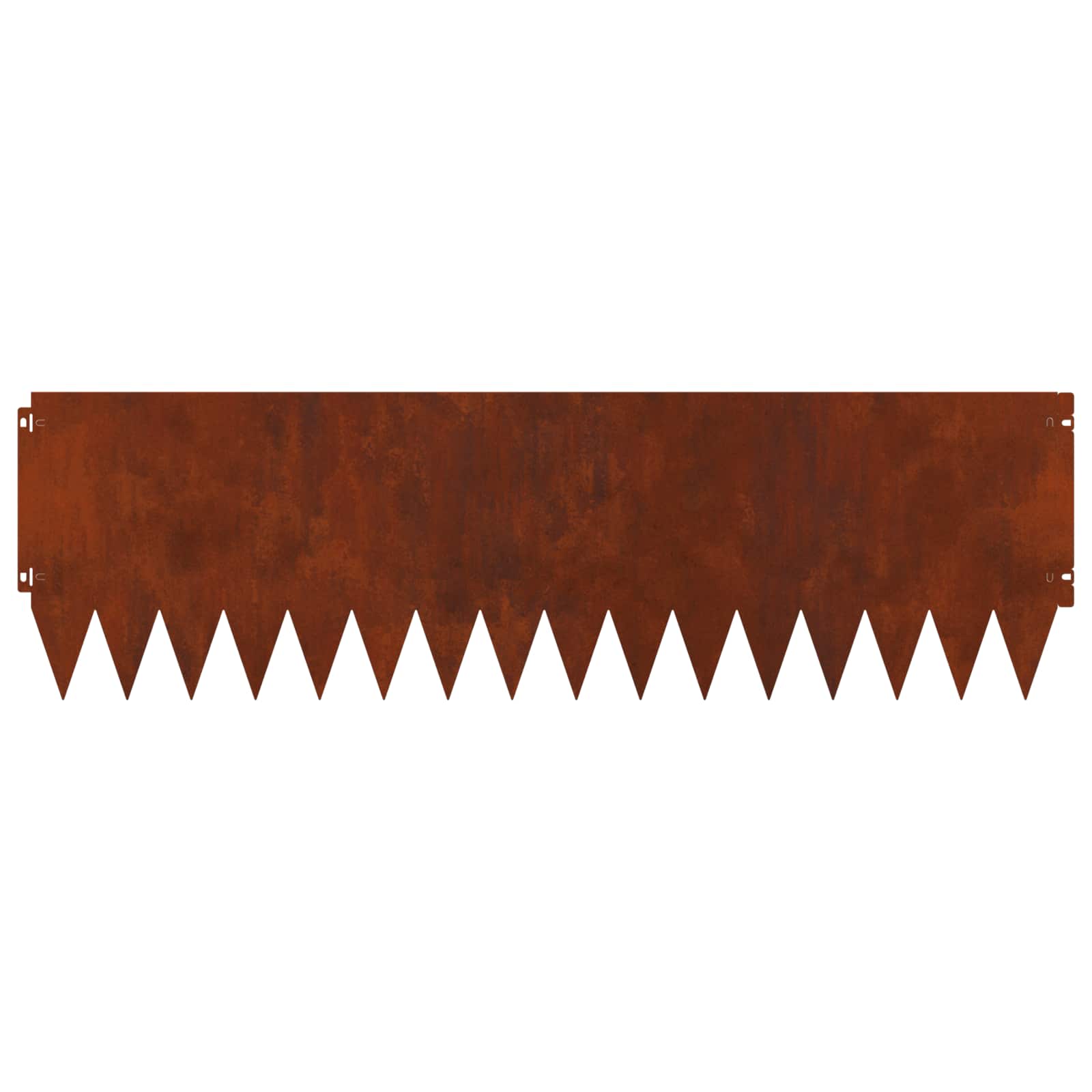 Raseneinfassung 10 pcs 103 x 10 cm Stahl Schwarz