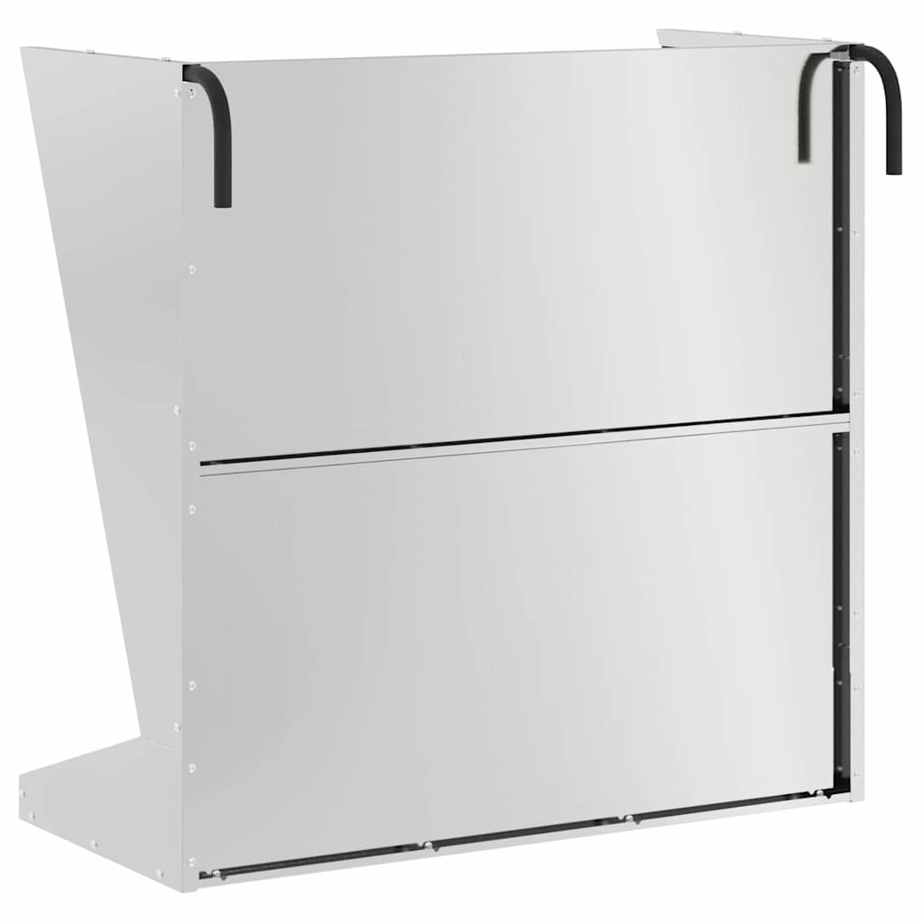 Heu Futterspender Schwarz 71 x 33 x 70 cm Kaltgewalzter Stahl