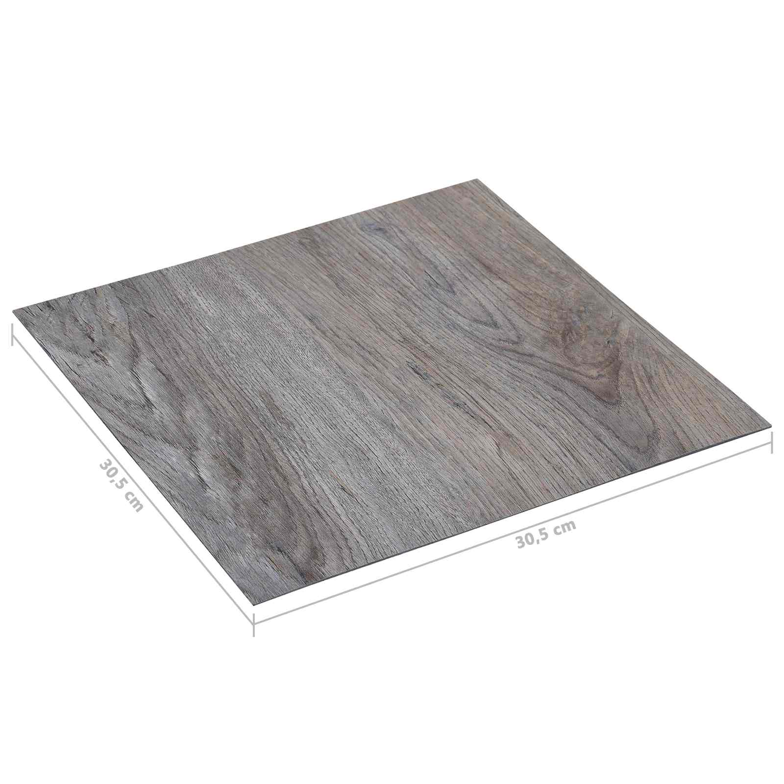 Bodenplanken 55 pcs Schwarz 5,11 m² PVC