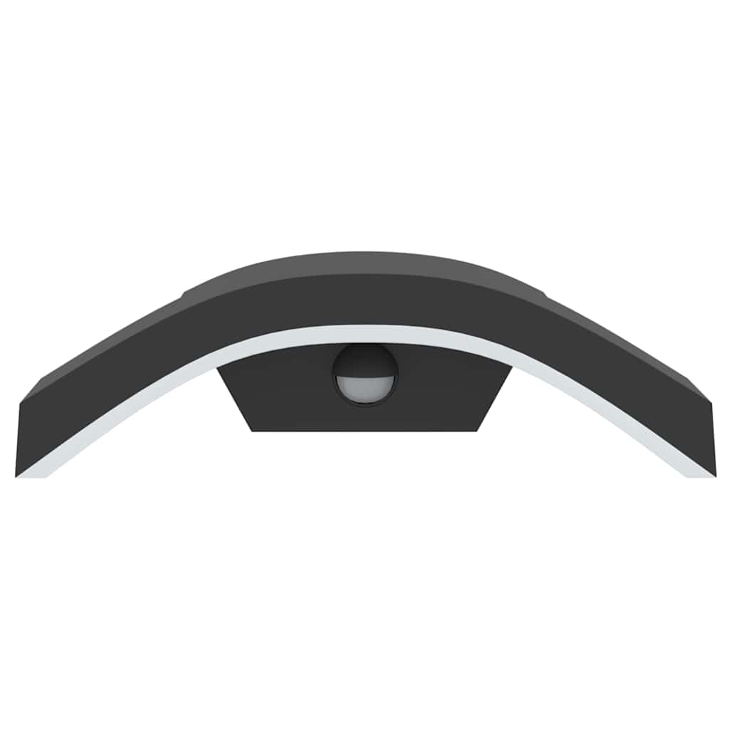 LED-Außenwandleuchten 2 Stk. Schwarz Aluminiumdruckguss