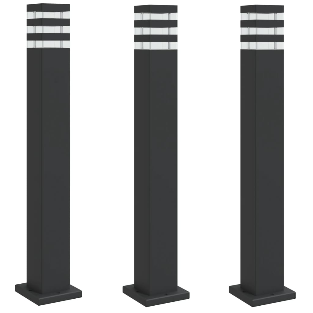 Wegeleuchte Schwarz 50 cm Aluminium