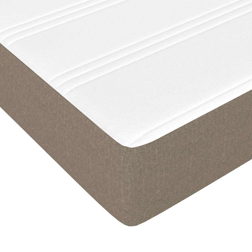 Taschenfederkernmatratze Mittel Hellgrau 80x200x20 cm Stoff