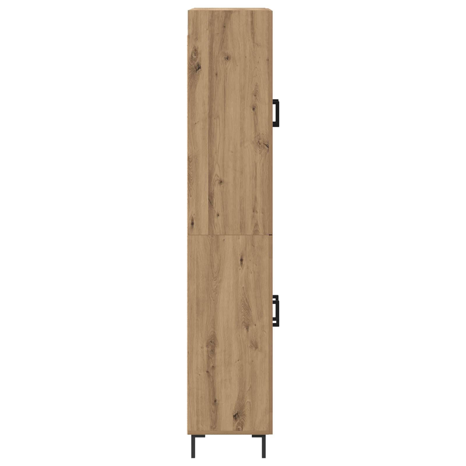 Highboard Betongrau 69,5x34x180 cm Holzwerkstoff