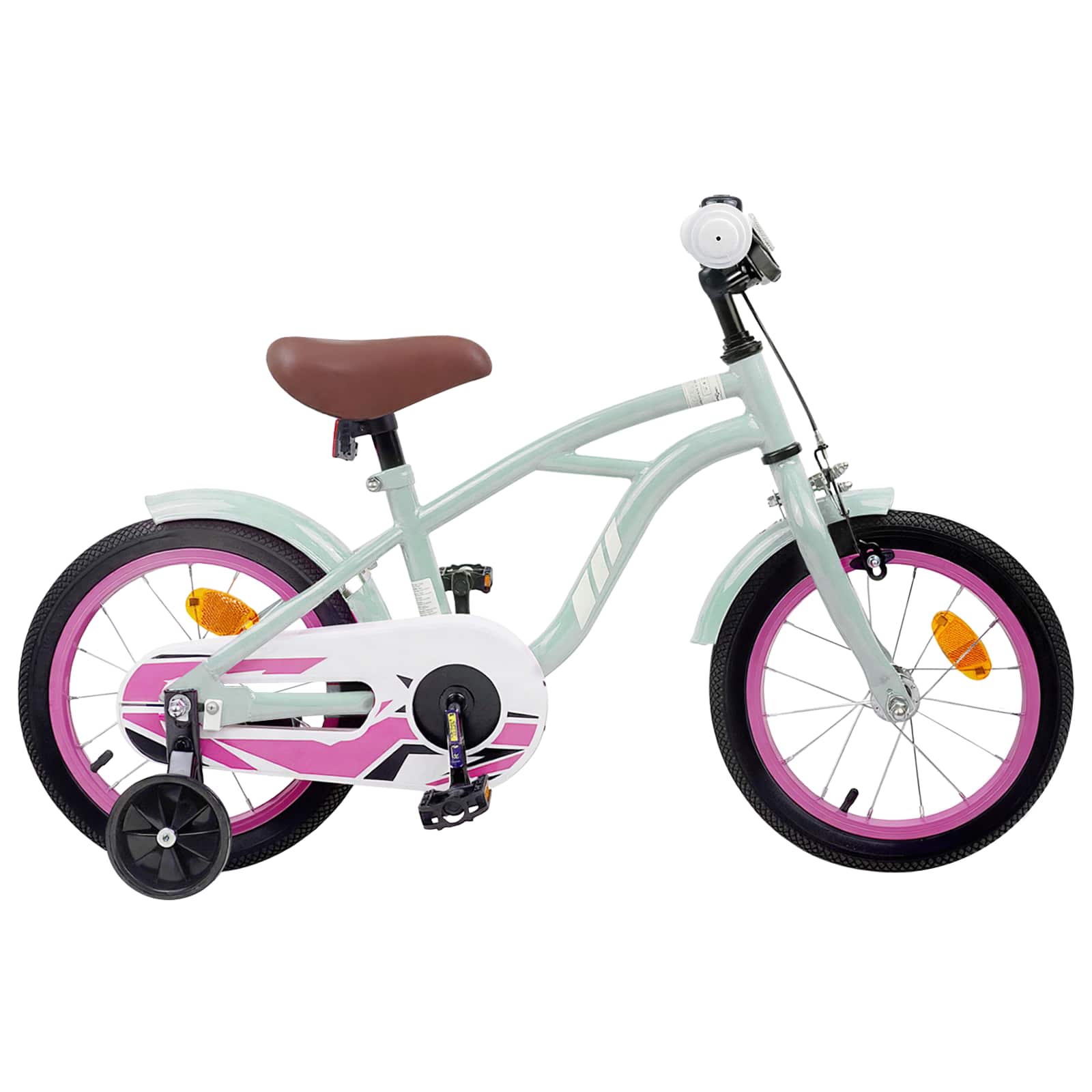 Kinderfahrrad 12 Zoll für 2-4 Jahre alt Hellgrün