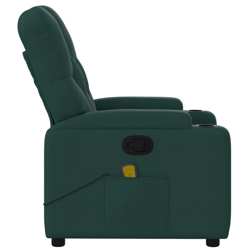 Massage-Relaxsessel, hellgrauer Stoff