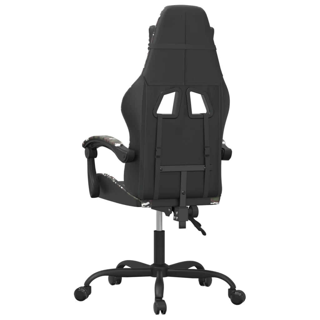 Gaming-Stuhl Drehbar Schwarz und Grün Kunstleder