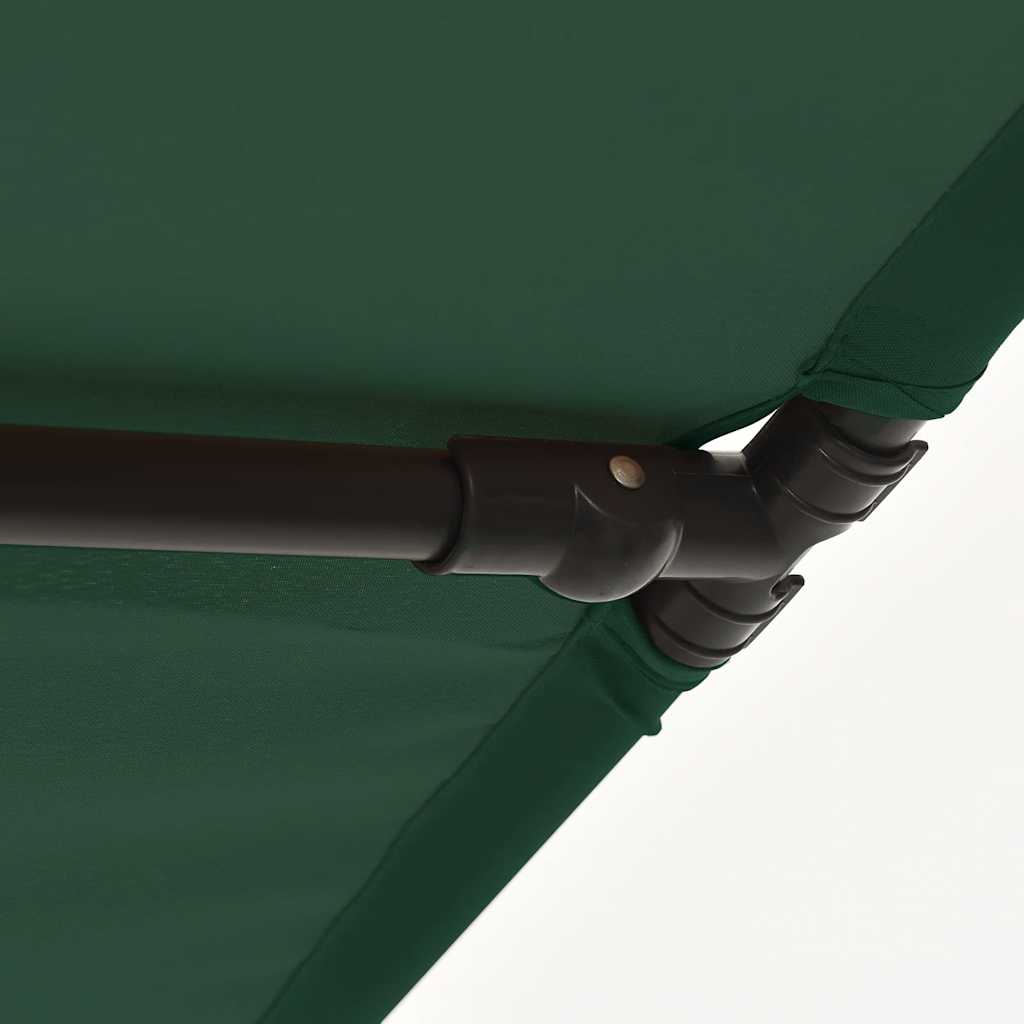 Sonnenschirm mit Aluminium-Mast 180x110 cm Bordeauxrot