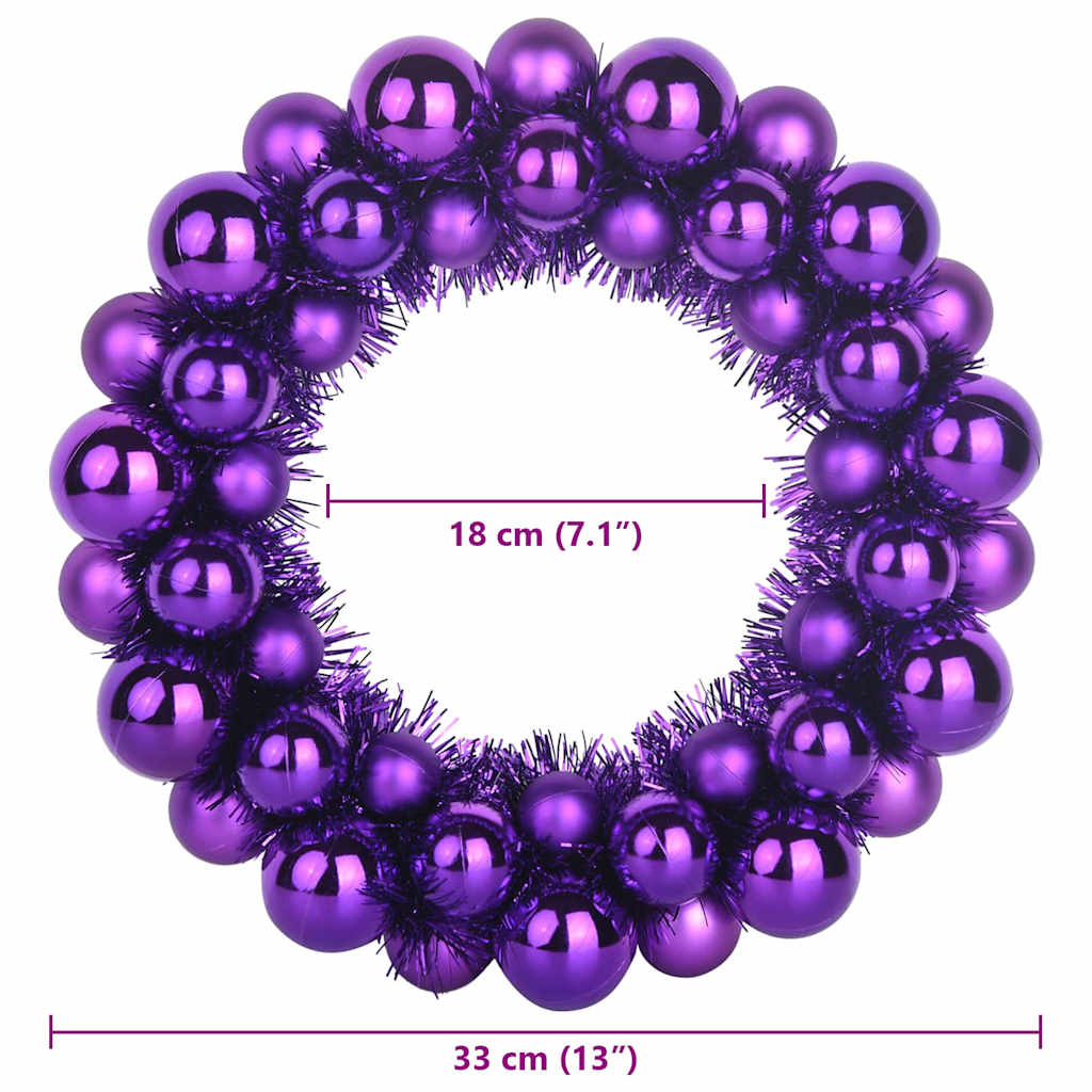 Weihnachtsballkränze 2 pcs Rot 33 x 33 x 7 cm Polystyrol