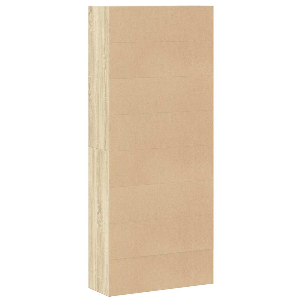 Bücherregal Weiß 80x30x189 cm Holzwerkstoff