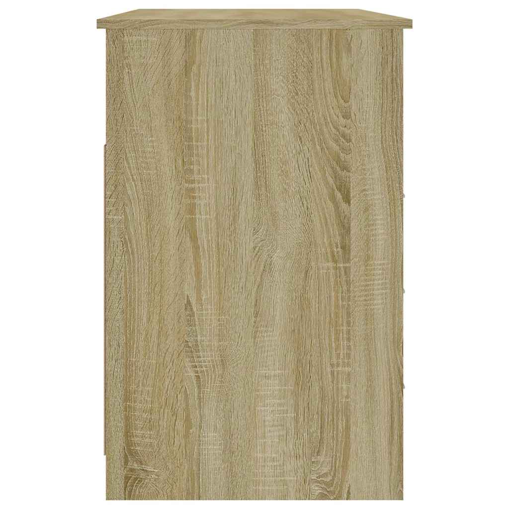 Schreibtisch mit Schubladen Weiß 102x50x76 cm Holzwerkstoff
