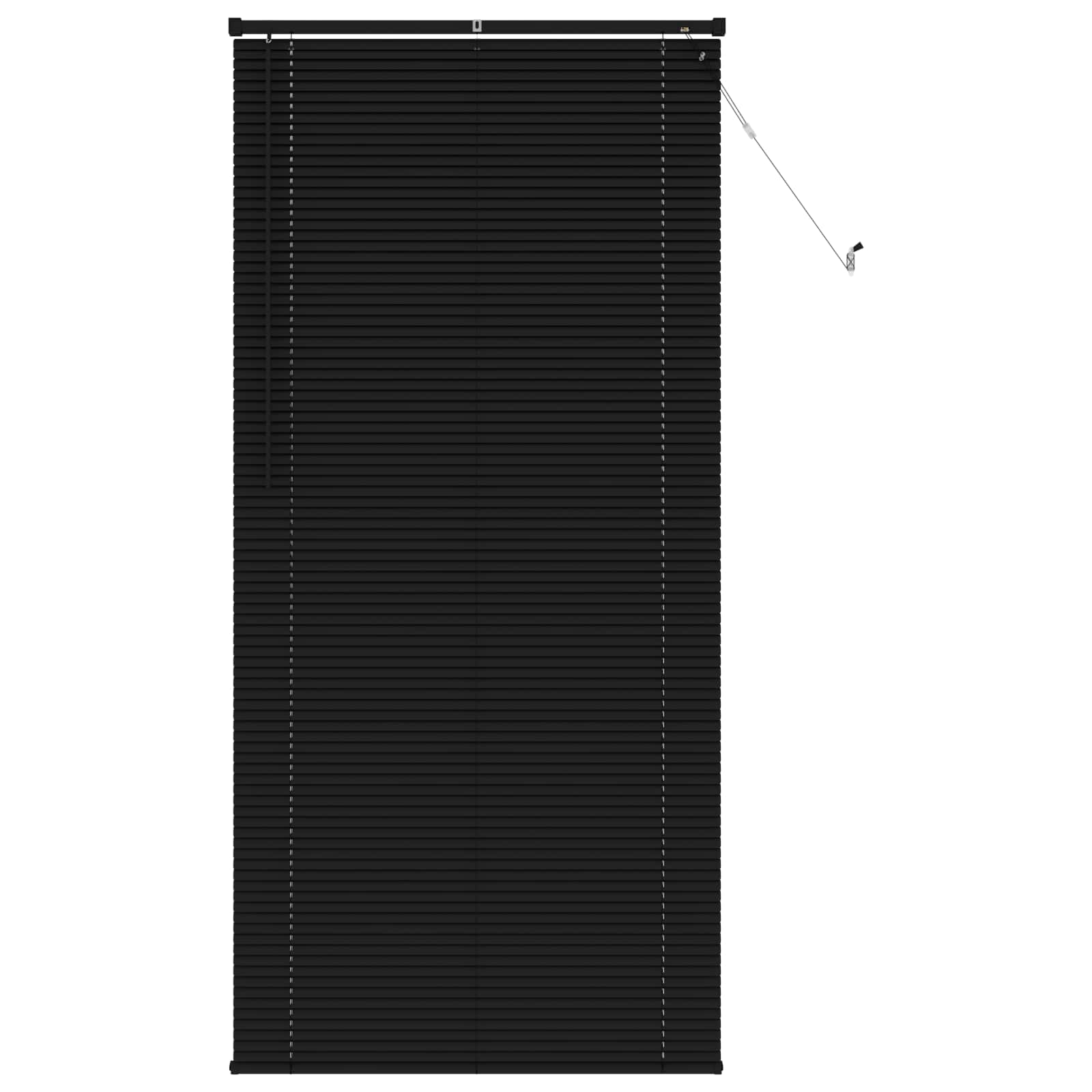 Jalousie Silber Grau 150 x 40 cm 25 mm PVC