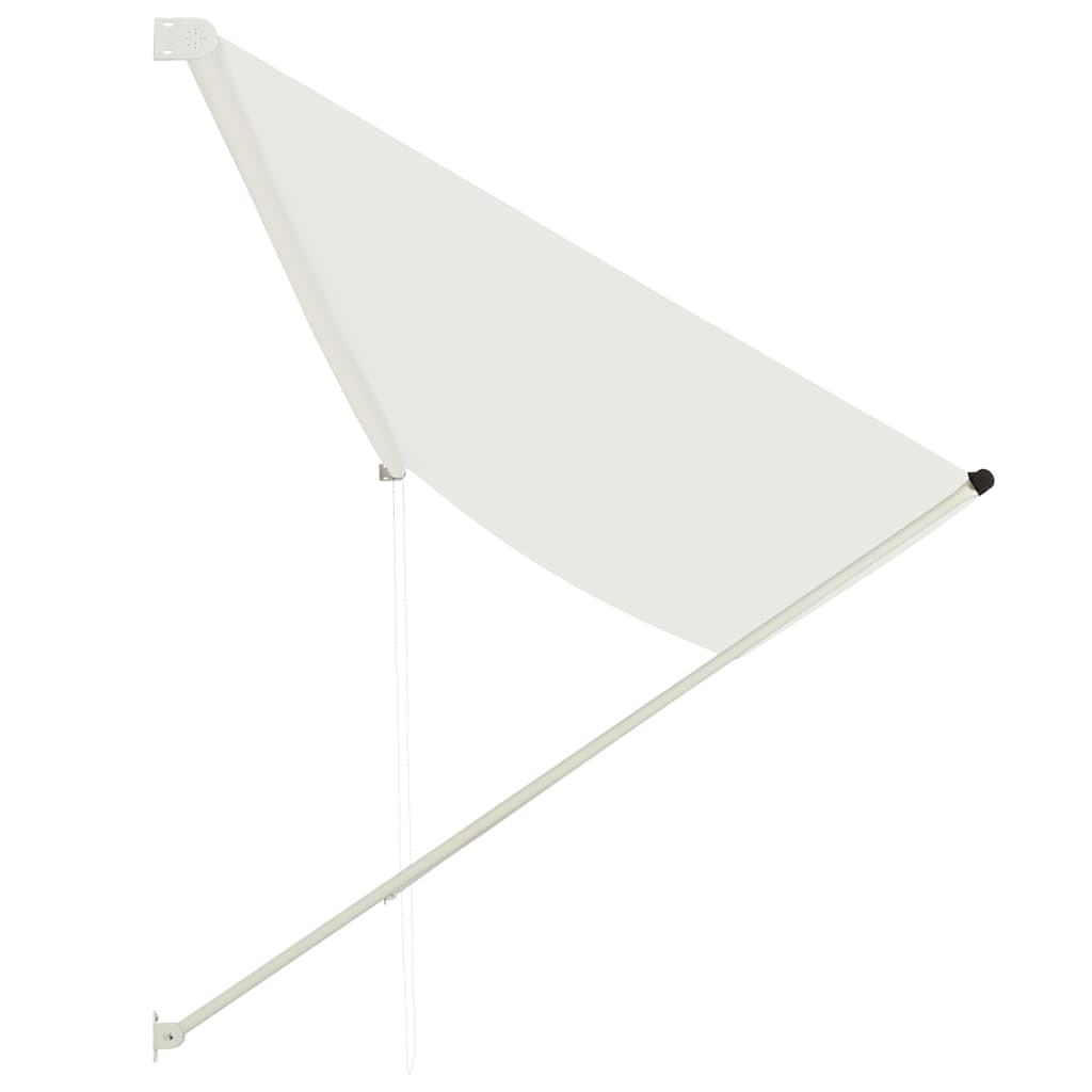 Einziehbare Markise 150×150 cm Blau und Weiß