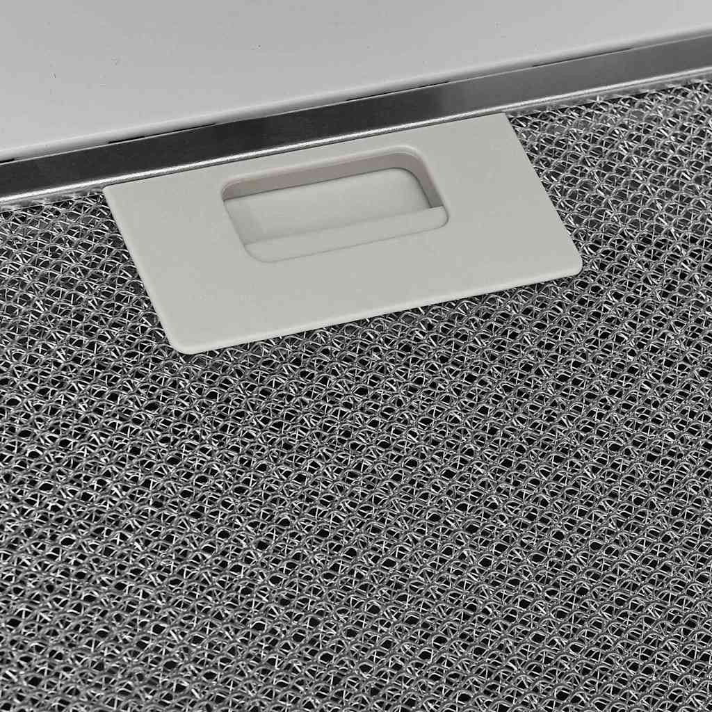 Dunstabzugshaube 60 cm Stahl und Hartglas Schwarz