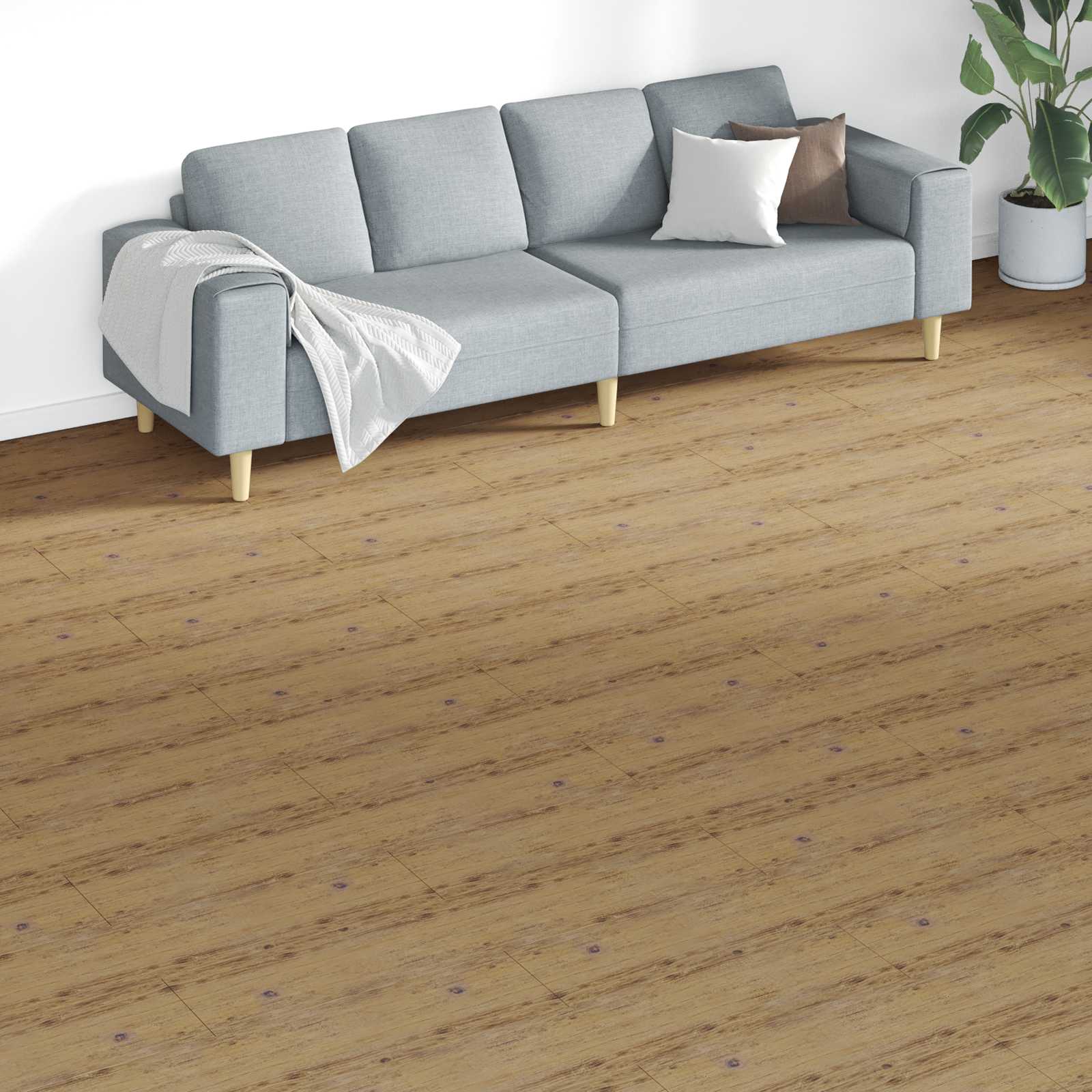 Bodenplanken 18 pcs Walnussbraun 5,26 m² PVC