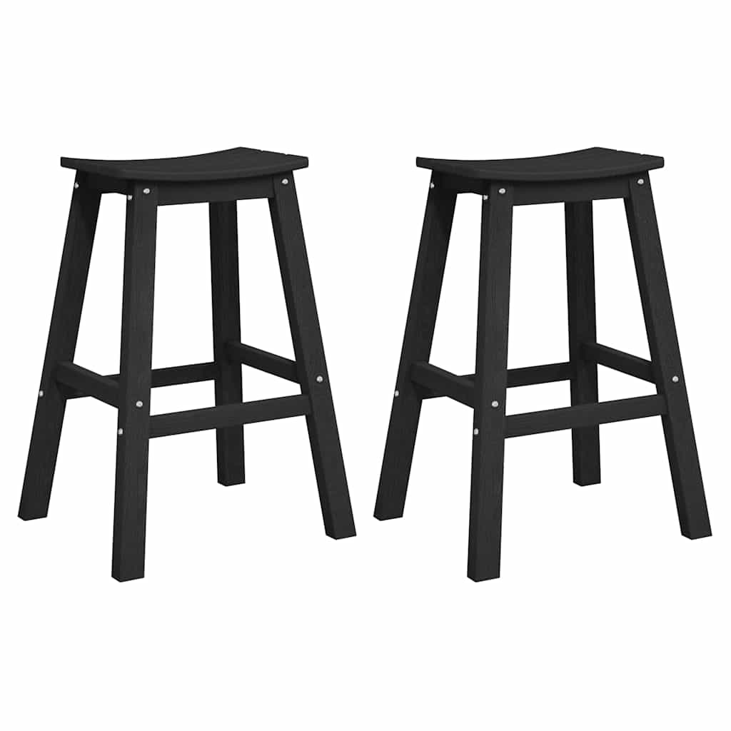 Barhocker 2 pcs Weiß 52 x 43 x 73,5 cm HDPE