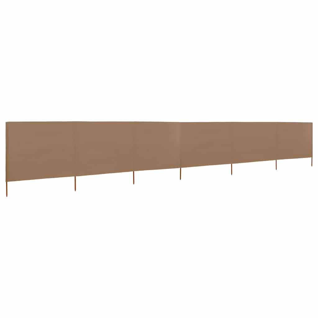 3-teiliges Windschutzgewebe 400 x 120 cm Weiß