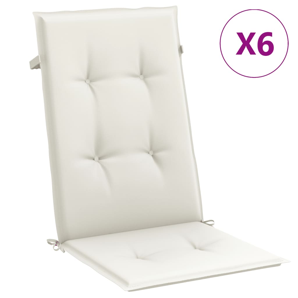 Hochlehner-Auflagen 2 Stk. Melange Anthrazit 120x50x7cm Stoff