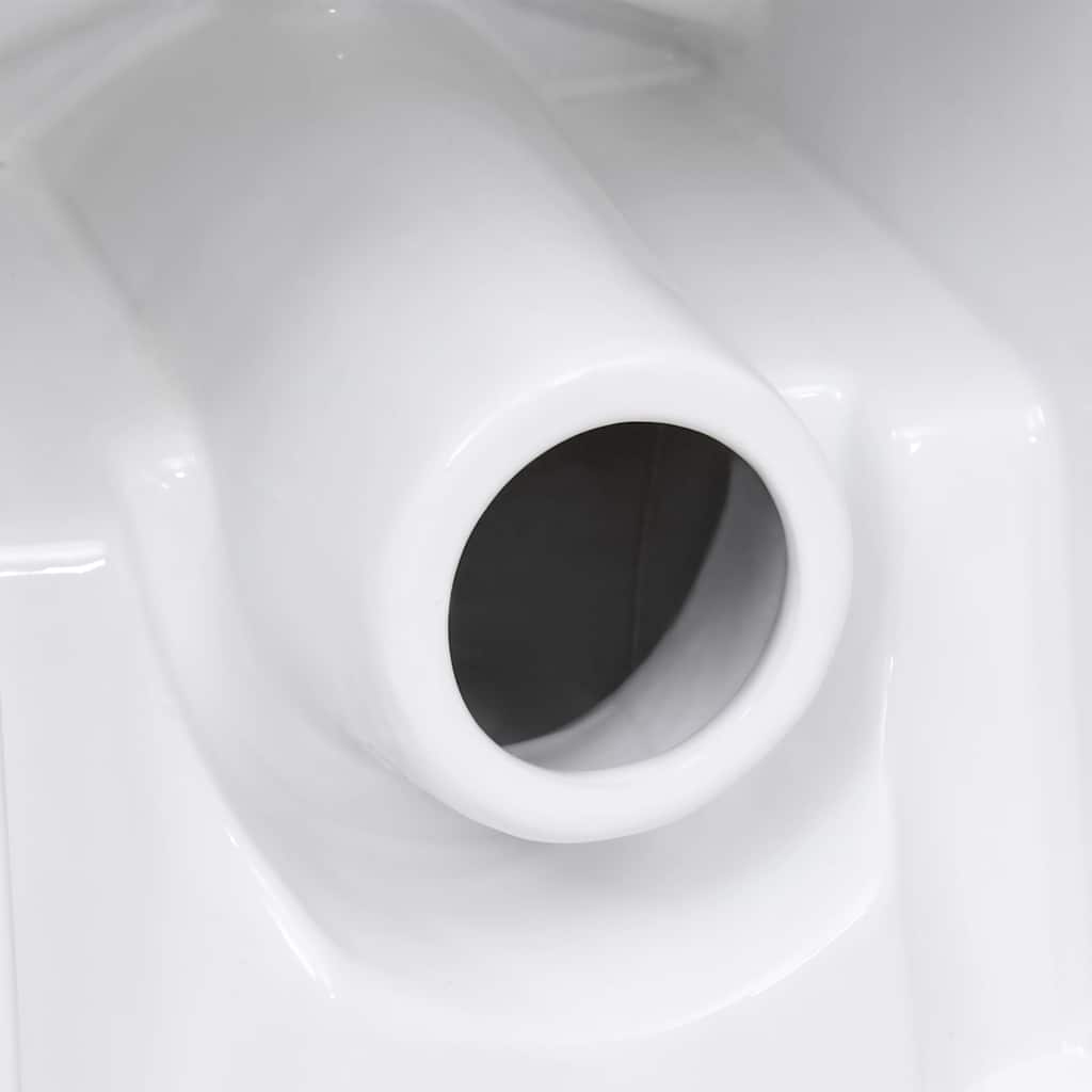 Keramik-Toilette Abgang Horizontal Schwarz