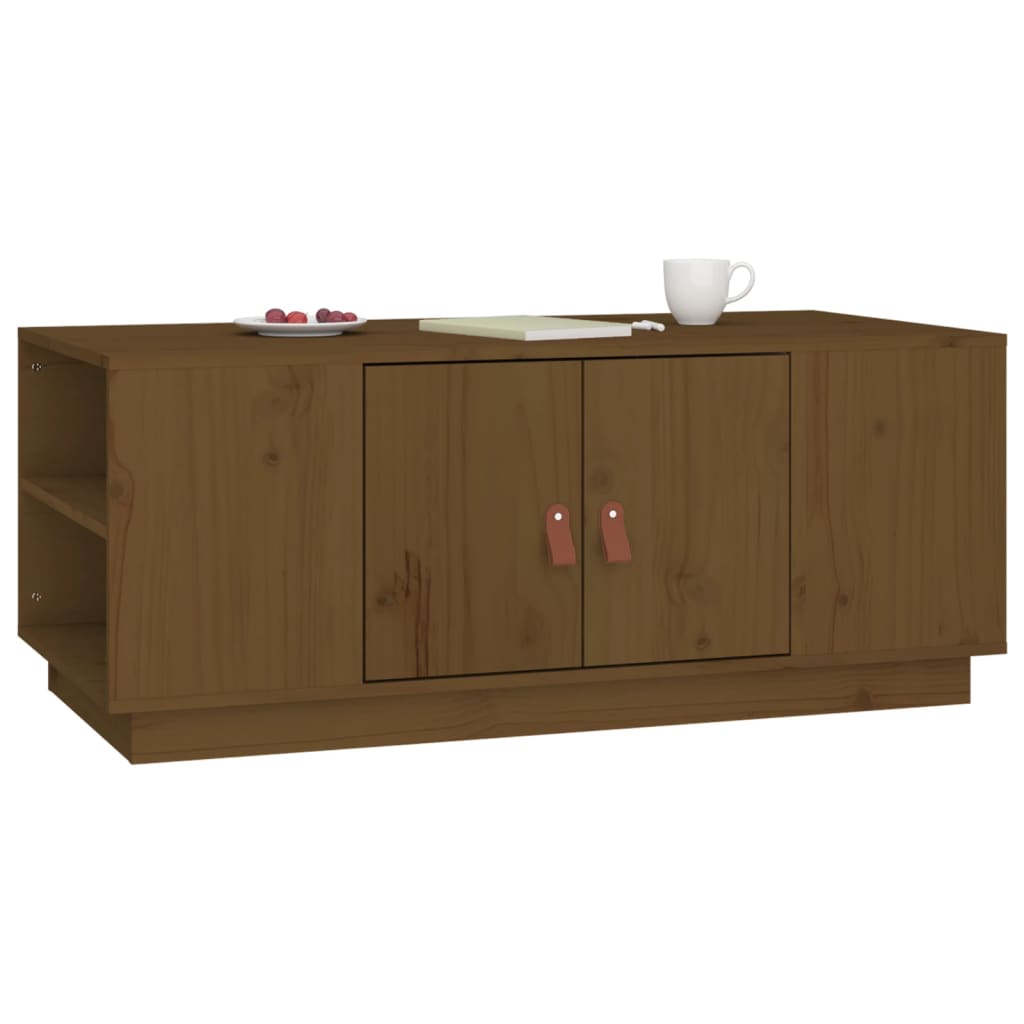 Couchtisch 100x50x41 cm Massivholz Kiefer