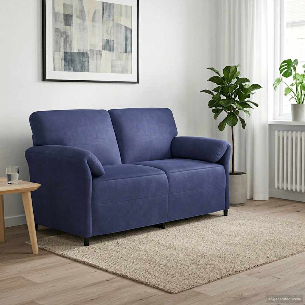 1-Sitzer Sofa Hellgrau 88 x 83 x 95 cm Samt