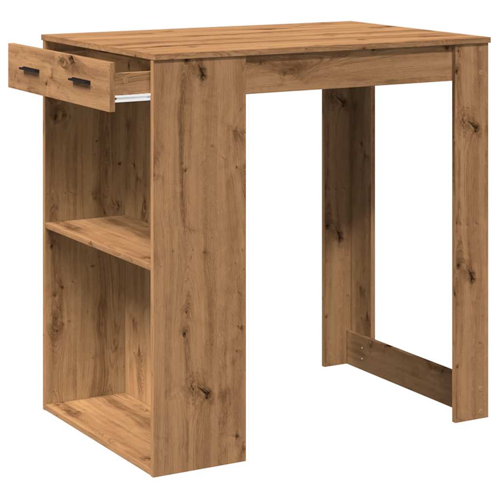 Bartisch Weiß 102x70x103,5 cm Holzwerkstoff